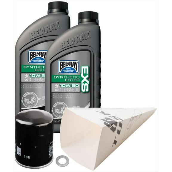 Tusk 4-Stroke Oil Change Kit Bel-Ray EXS Synthetic Ester 10W-50 For Polaris RZR S 800 EPS 2013-2014