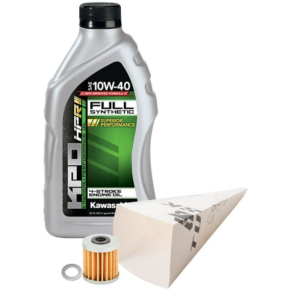 Tusk 4-Stroke Oil Change Kit Kawasaki KPO Full Synthetic 10W-40 for Kawasaki KX450 50th Anniversary Edition 2024