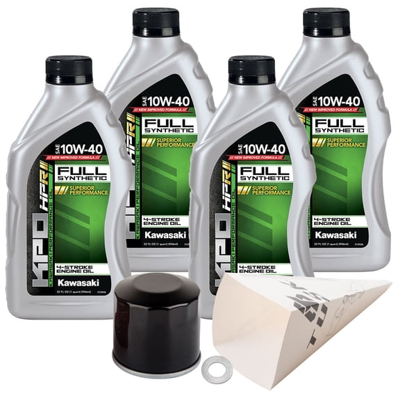 Tusk 4-Stroke Oil Change Kit Kawasaki KPO Full Synthetic 10W-40 for Kawasaki Teryx 800 S LE 2021-2025
