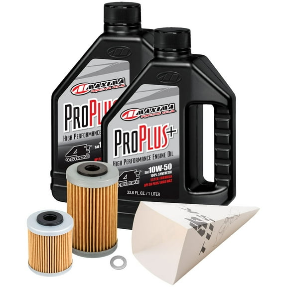 Tusk 4-Stroke Oil Change Kit Maxima Pro Plus Synthetic 10W-50 For KTM 690 ENDURO 2013-2018