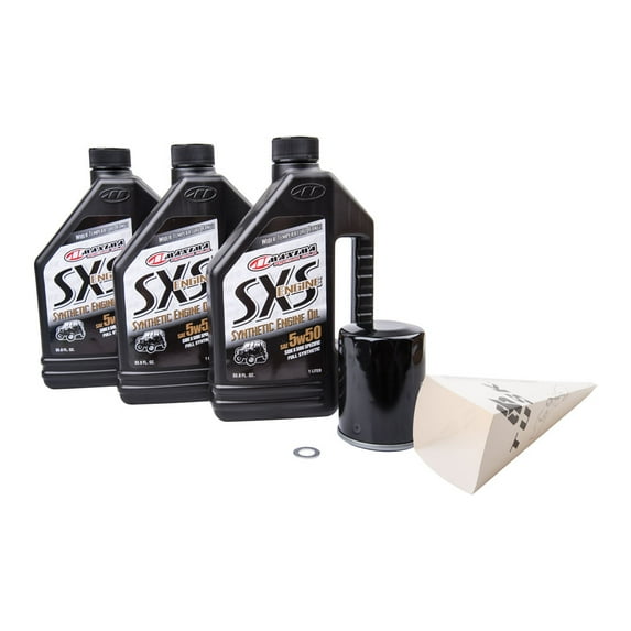 Tusk 4-Stroke Oil Change Kit Maxima SXS Synthetic 5W-50 For Polaris RZR XP 4 Turbo DYNAMIX Edition 2019