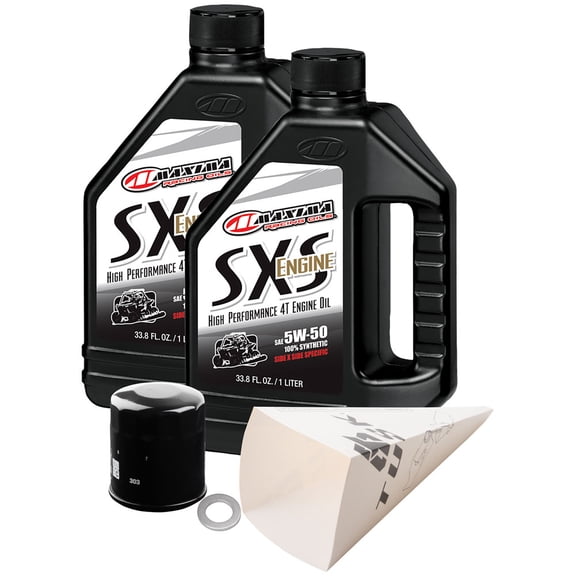 Tusk 4-Stroke Oil Change Kit Maxima SXS Synthetic 5W-50 For Polaris Sportsman 570 EPS Utility HD 2022,2025