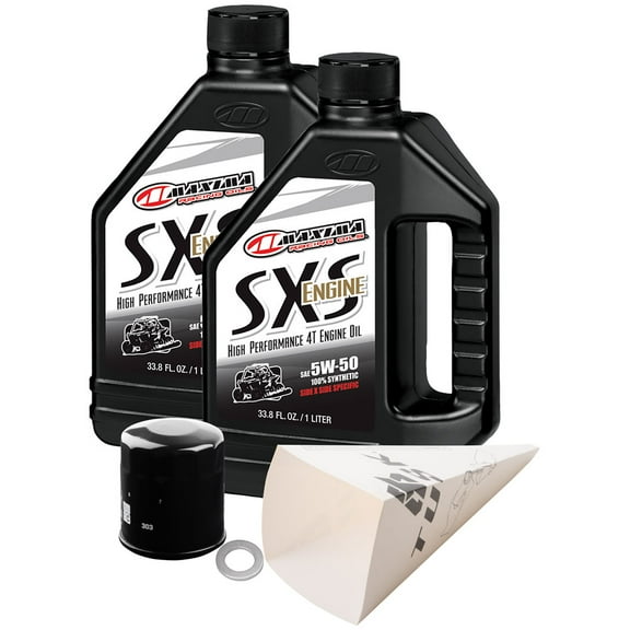 Tusk 4-Stroke Oil Change Kit Maxima SXS Synthetic 5W-50 For Polaris Sportsman 570 SP 2015-2020