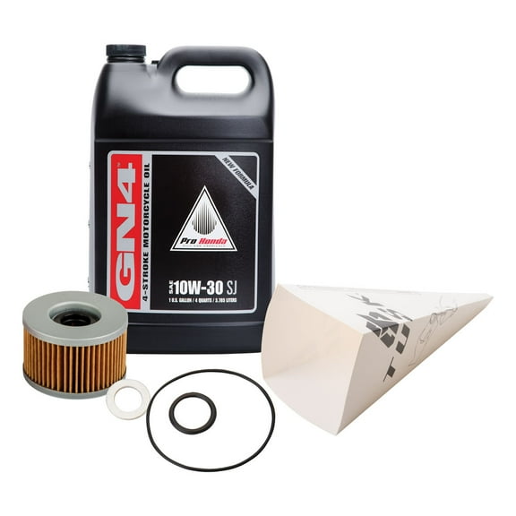 Tusk 4-Stroke Oil Change Kit Pro-Honda GN4 10W-30 For Honda Pioneer 700-4 Forest 2023-2024