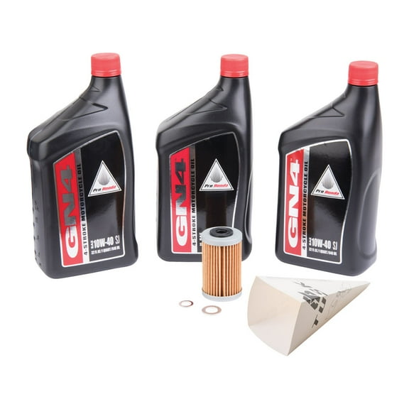 Tusk 4-Stroke Oil Change Kit Pro-Honda GN4 10W-40 for Honda XR650L 1993-2009,2012-2024