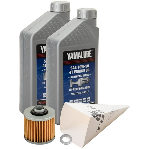 Tusk 4-Stroke Oil Change Kit Compatible with Yamalube Performance Semi-Syn 10W-50 For Yamaha RAPTOR 700 2006-2026