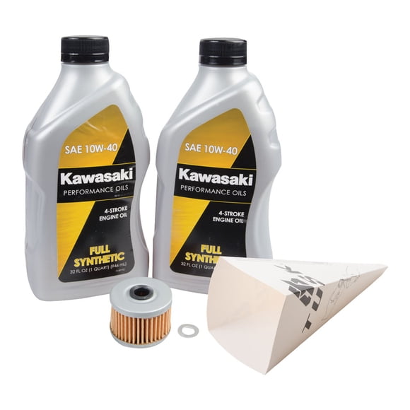 Kawasaki ZZR600 Full Synthetic Oil Change Kit - 2007 Model - OEM Kaw-1093