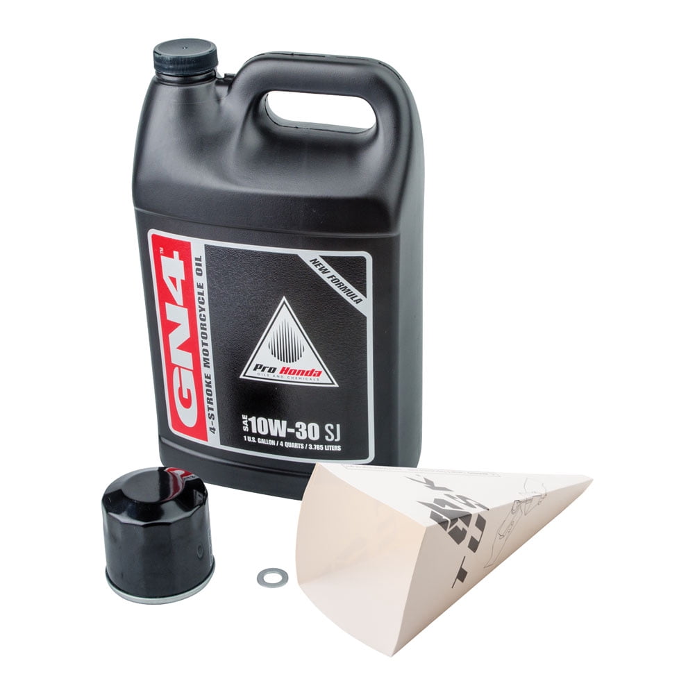 Tusk 4-Stroke Oil Change Kit Pro-Honda GN4 10W-30 for Honda NC700X 2012-2017
