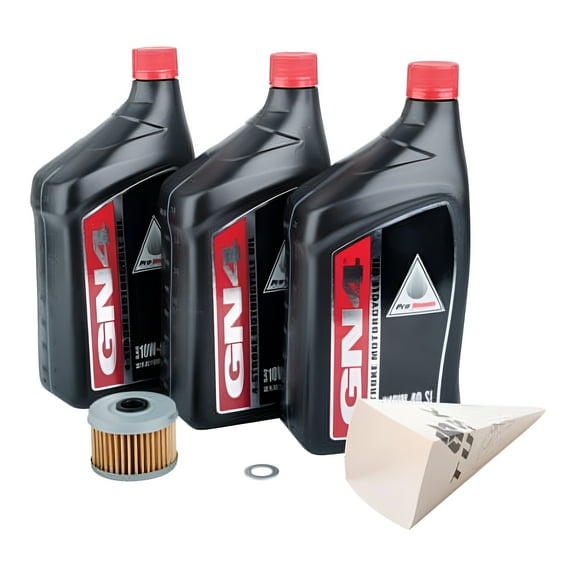 Tusk 4-Stroke Oil Change Kit Pro-Honda GN4 10W-40 For Honda TRX 300FW 4X4 1988-2000