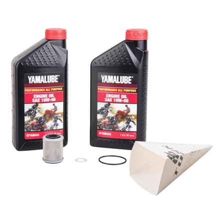 Tusk 4-Stroke Oil Change Kit for Yamalube All Purpose 10W-40