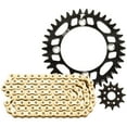 thumbnail image 1 of Tusk 21527001690142-5a4a45 Chain and Sprocket Kit - Aluminum Rear/Gold X-Ring Chain Black Rear Sprocket For GASGAS MC 450F Factory Edition 2023, 1 of 4
