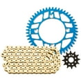 thumbnail image 1 of Tusk Chain and Sprocket Kit - Aluminum Rear/Gold X-Ring Chain Blue Rear Sprocket For Husqvarna FC 450 2016-2019, 1 of 2