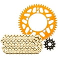 thumbnail image 1 of Tusk Chain and Sprocket Kit - Aluminum Rear/Gold X-Ring Chain Orange Rear Sprocket For KTM 150 SX 2014-2022, 1 of 2