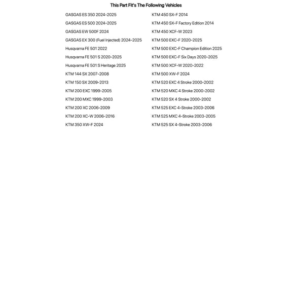 Tusk Alloy Kit & O-Ring Chain Blue Rear Sprocket for Gasgas Ex 300 (Fuel Injected) 2024-2025