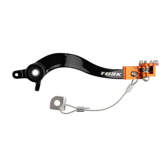 TUSK Aluminum Brake Pedal Orange Tip for Husqvarna FE 250 2014-2016