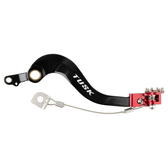 Tusk Aluminum Brake Pedal Red Tip Compatible with Honda CRF250X 2004-2009, 2012-2013, 2015-2017