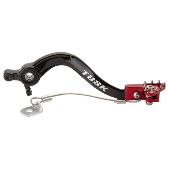 Tusk Aluminum Brake Pedal Red Tip For Husqvarna TC 85 17/14 2014-2026
