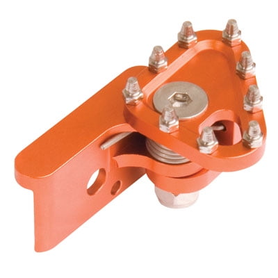 TUSK Aluminum Brake Pedal Replacement Toe Tip Orange for Yamaha YZ450FX 2016-2025