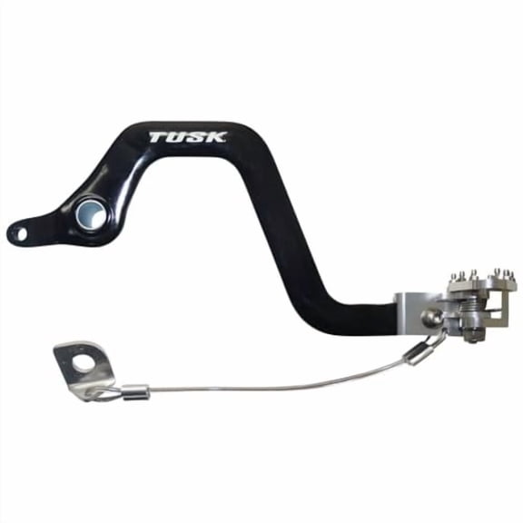 Tusk Aluminum Brake Pedal Silver Tip for Royal Enfield Himalayan 2017-2023