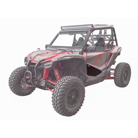 Tusk Aluminum Lower Door Inserts Black For Honda Talon 1000R 2019-2021