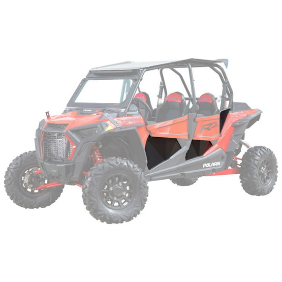 Tusk Aluminum Lower Door Inserts Black For Polaris RZR 4 900 2015-2017
