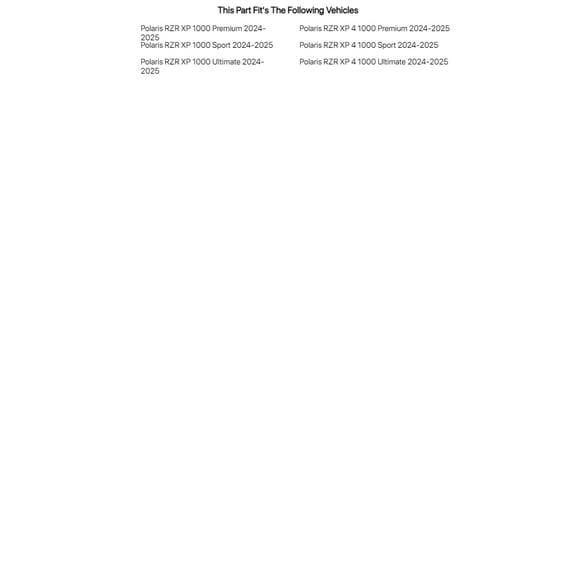 TUSK Aluminum MOLLE Panel Overhead for Polaris RZR XP 4 1000 Sport 2024-2025