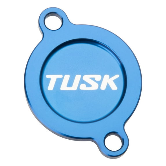 Tusk Aluminum Oil Filter Cover Blue