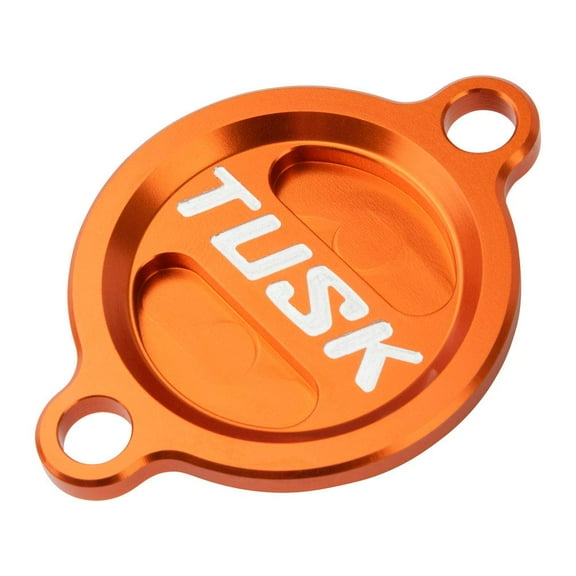 Tusk Aluminum Oil Filter Cover Orange For GASGAS EW 500F 2024