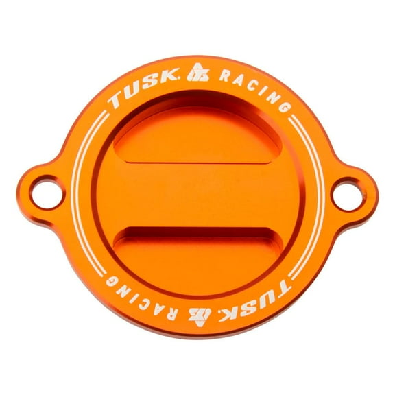 Tusk Aluminum Oil Filter Cover Orange For KTM 390 Duke 2015