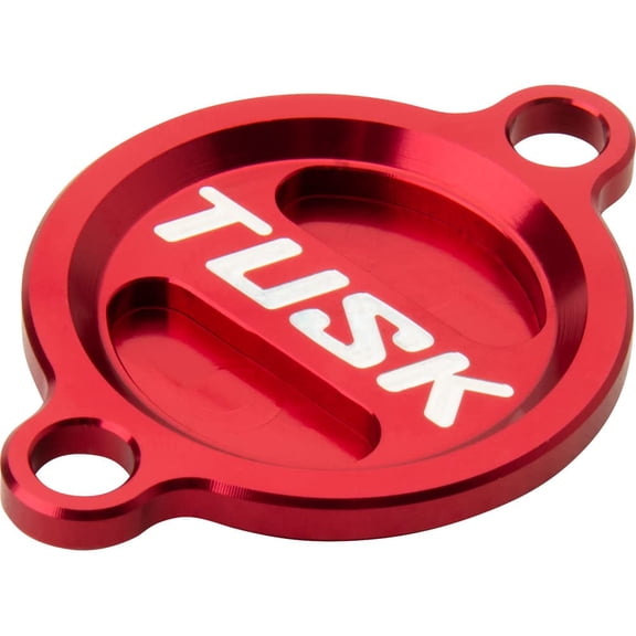Tusk Aluminum Oil Filter Cover Red For Husqvarna FC 250 2014-2025