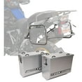 thumbnail image 1 of Tusk 1467340225aba8-7f0514 Aluminum Panniers with Pannier Racks V2 Medium Silver Panniers/Silver Racks For BMW R1200GS Adventure 2013-2016, 1 of 2
