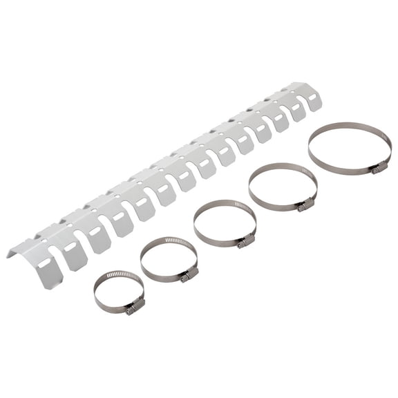 Tusk Aluminum Pipe Guard 2-Stroke Silver for Kawasaki KX65 2000-2009,2011-2024