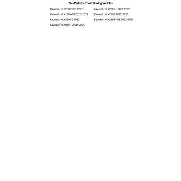 TUSK Aluminum Skid Plate Silver for Kawasaki KLX230S ABS 2022-2024