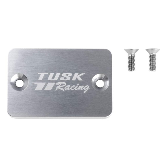 TUSK Anodized Front Brake Reservoir Cap Silver for Kawasaki Bayou 300 2X4 1992-2004