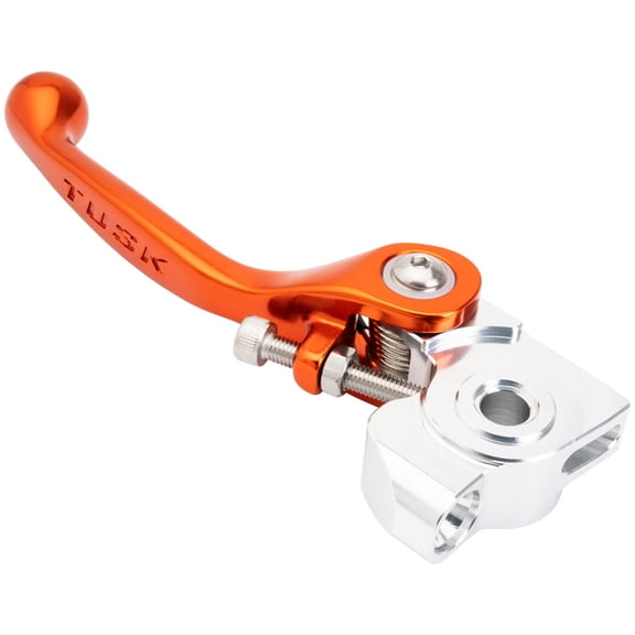 Tusk Axis Folding Clutch Lever Short - Brembo Compatible Orange For KTM 125 SX (Fuel Injected) 2023-2026