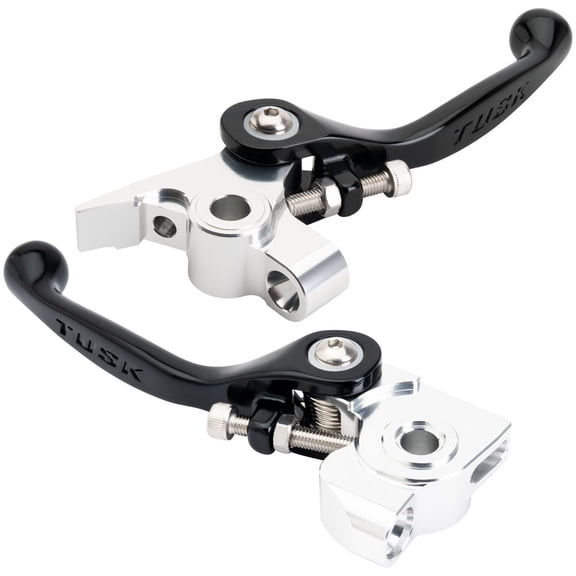 Tusk Axis Folding Lever Set Short - Brembo Compatible Black For Ducati Desmo450 MX 2026