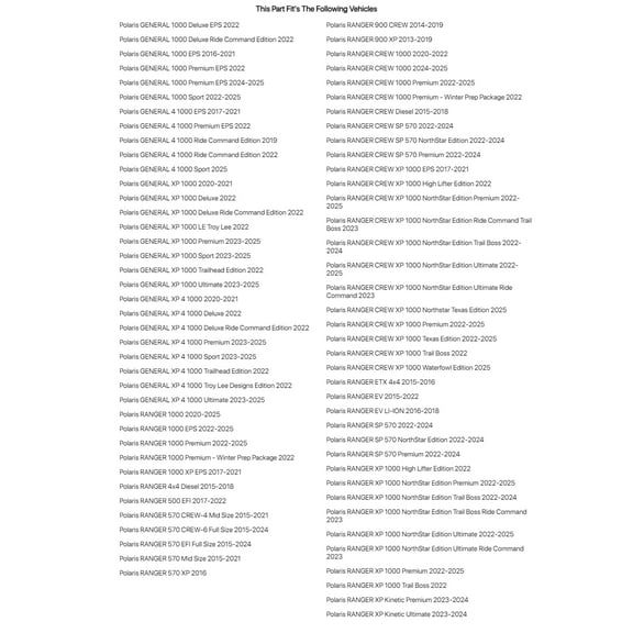 Tusk Bed Box 24L For POLARIS RANGER 570 CREW-4 Mid Size 2015-2021