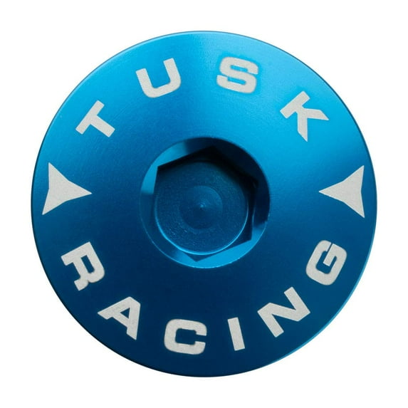 Tusk Billet Aluminum Engine Plug Kit Blue For Husqvarna FX 350 2017-2022