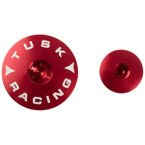 Tusk Billet Aluminum Engine Plug Kit Red For Honda CRF250R 2004-2017