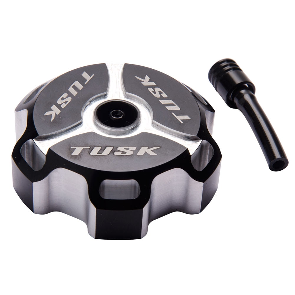 Tusk K12C-BLK Billet Aluminum Gas Cap Black Machined