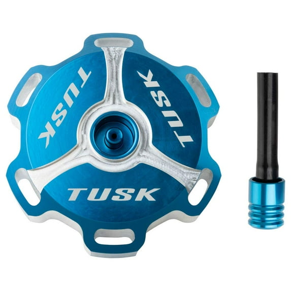 Tusk Billet Aluminum Gas Cap Blue Machined for Yamaha Wr400F 1998-2000