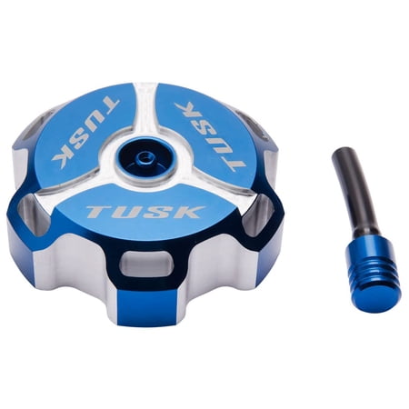 Tusk Billet Aluminum Gas Cap Blue Machined For Yamaha RAPTOR 50 2008