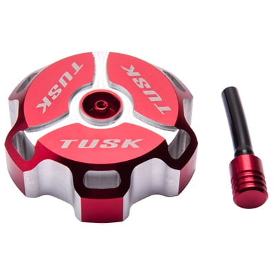 Tusk Billet Aluminum Gas Cap, IMS Fuel Tanks Red Machined