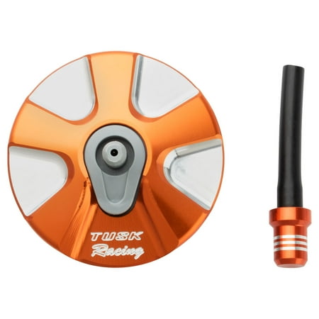 Tusk Billet Aluminum Gas Cap Orange - Fits: KTM 250 EXC-F 2017-2019