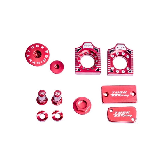 Tusk Billet Bling Kit Red Compatible with Suzuki RMZ250 2007-2025