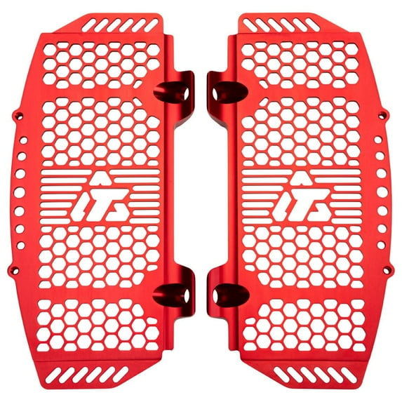 Tusk Billet Radiator Guards Red Compatible with GASGAS EC 300 2021-2025/EX 300 2021-2025