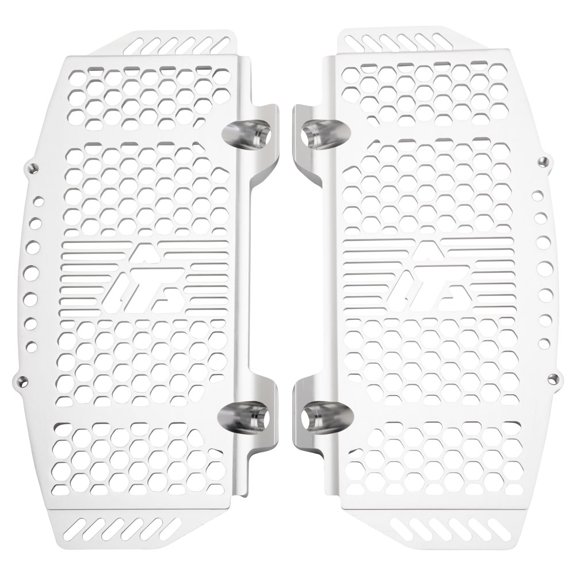Tusk Billet Radiator Guards Silver Compatible with Husqvarna TE 300 2019-2025/TX 300 2020-2025/Compatible with KTM 300 XC-W 2019-2025