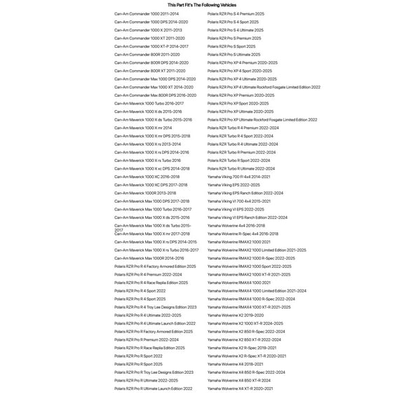 Tusk Billet UTV Spare Belt Holder Kit