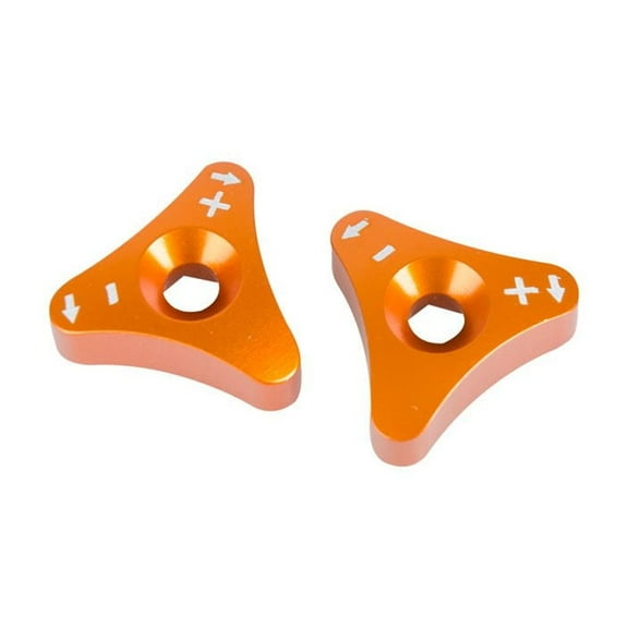 Tusk Billet WP Fork Adjuster Knobs Orange For KTM 1090 Adventure R 2017-2019