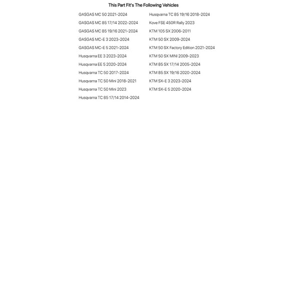 Tusk Brake Rotor Bolt Kit Front For Husqvarna Tc 50 Mini 2018-2021,2023